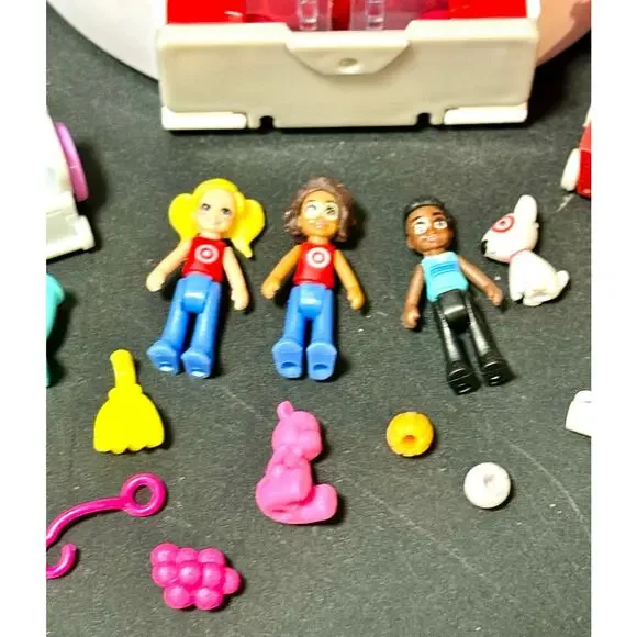 Polly Pocket Target Bullseye Adventure Exclusive Playset Doll 15 Pcs Plastic - Picture 6 of 7